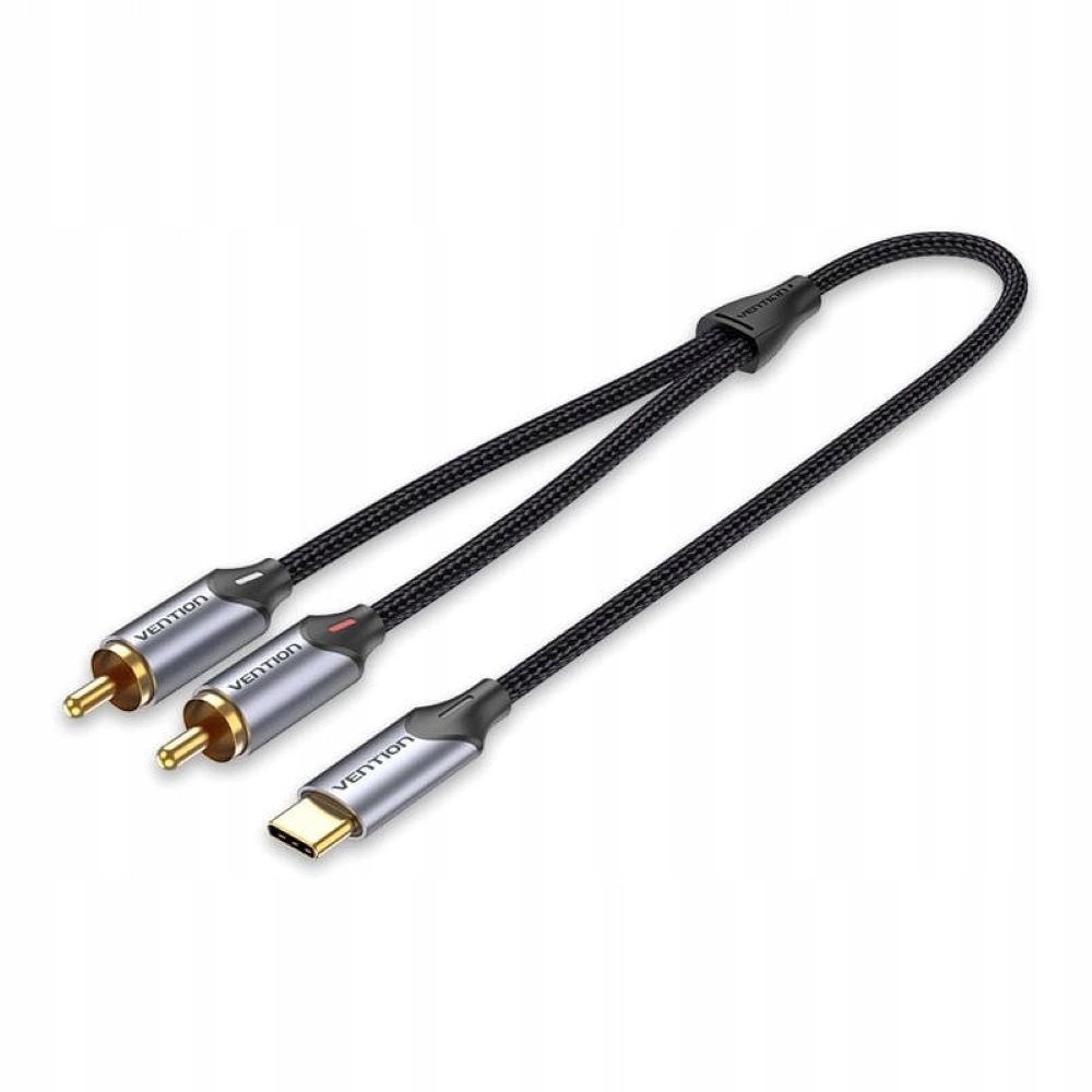 Kabel audio Vention BGUHH USB-C na 2x RCA Męski 2m Czarny