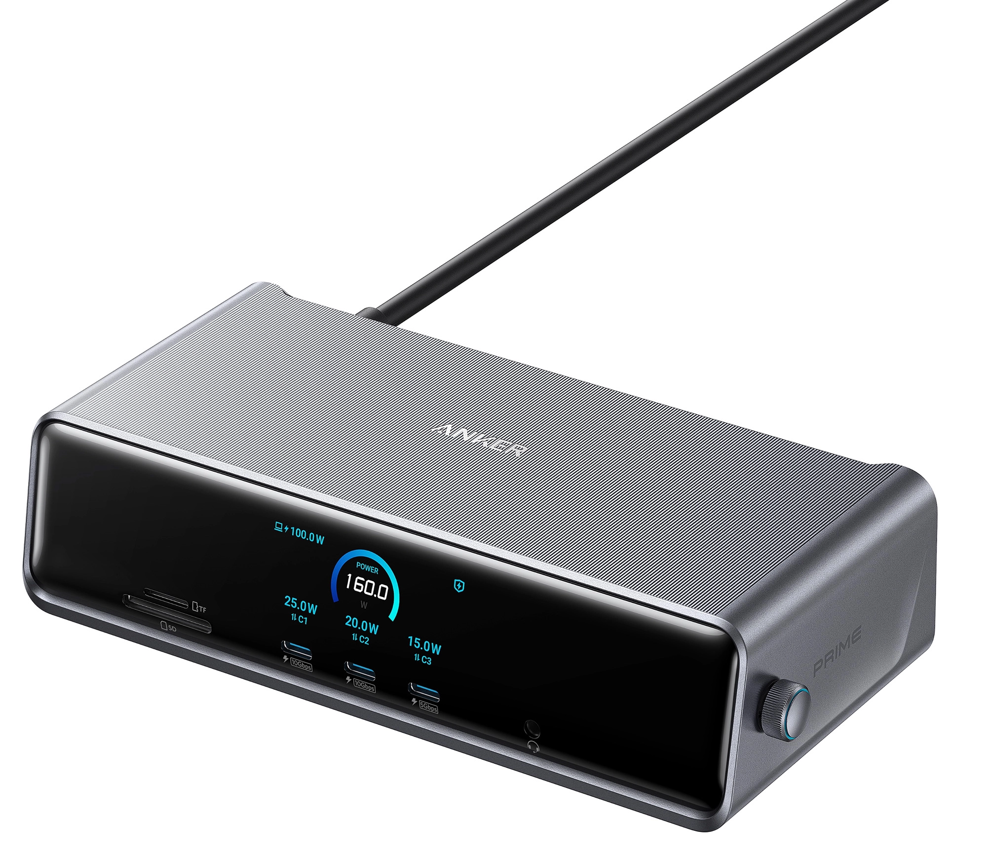 Stacja dokująca Anker Prime A83B33A1 160W 14w1 Szary