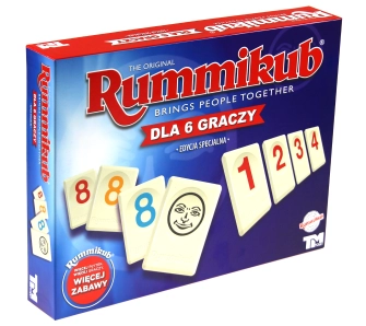Gra karciana Rummikub XP Edycja dla 6 graczy