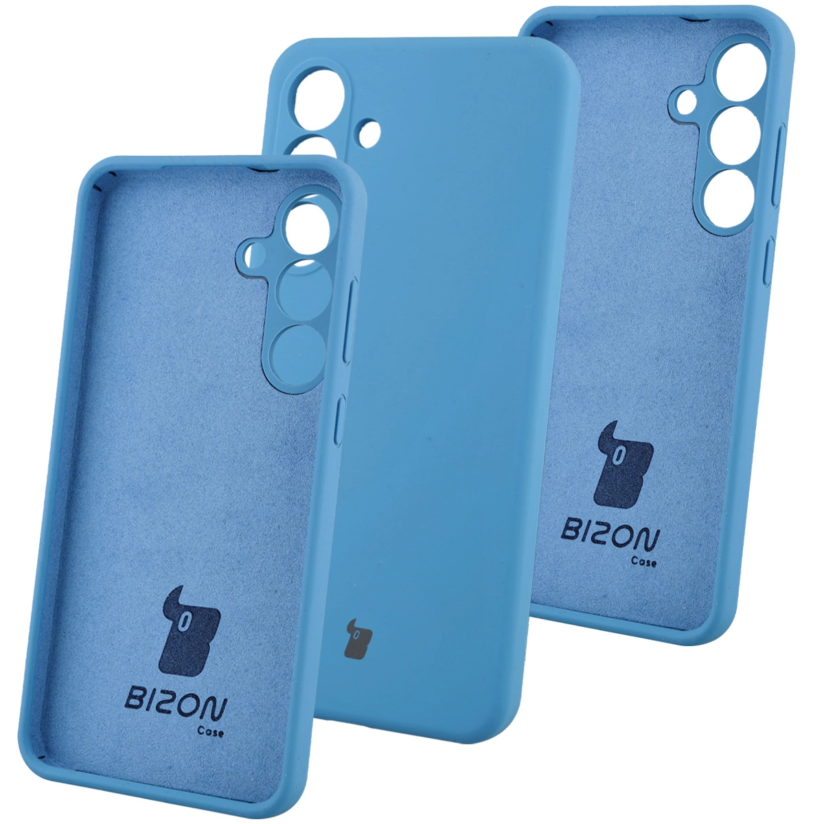 Etui Bizon Silikonowe Soft do Samsung Galaxy S25 FE Niebieski