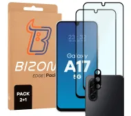 Bizon 2x Szkło + szybka na aparat Edge 2 Pack do Samsung Galaxy A17 5G
