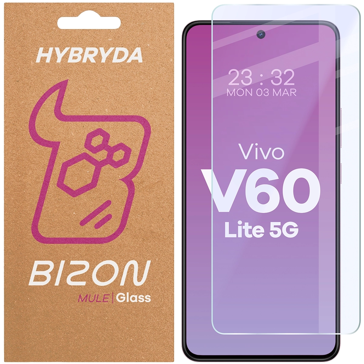 Szkło hybrydowe Bizon Elastyczne Mule do Vivo V60 Lite 5G