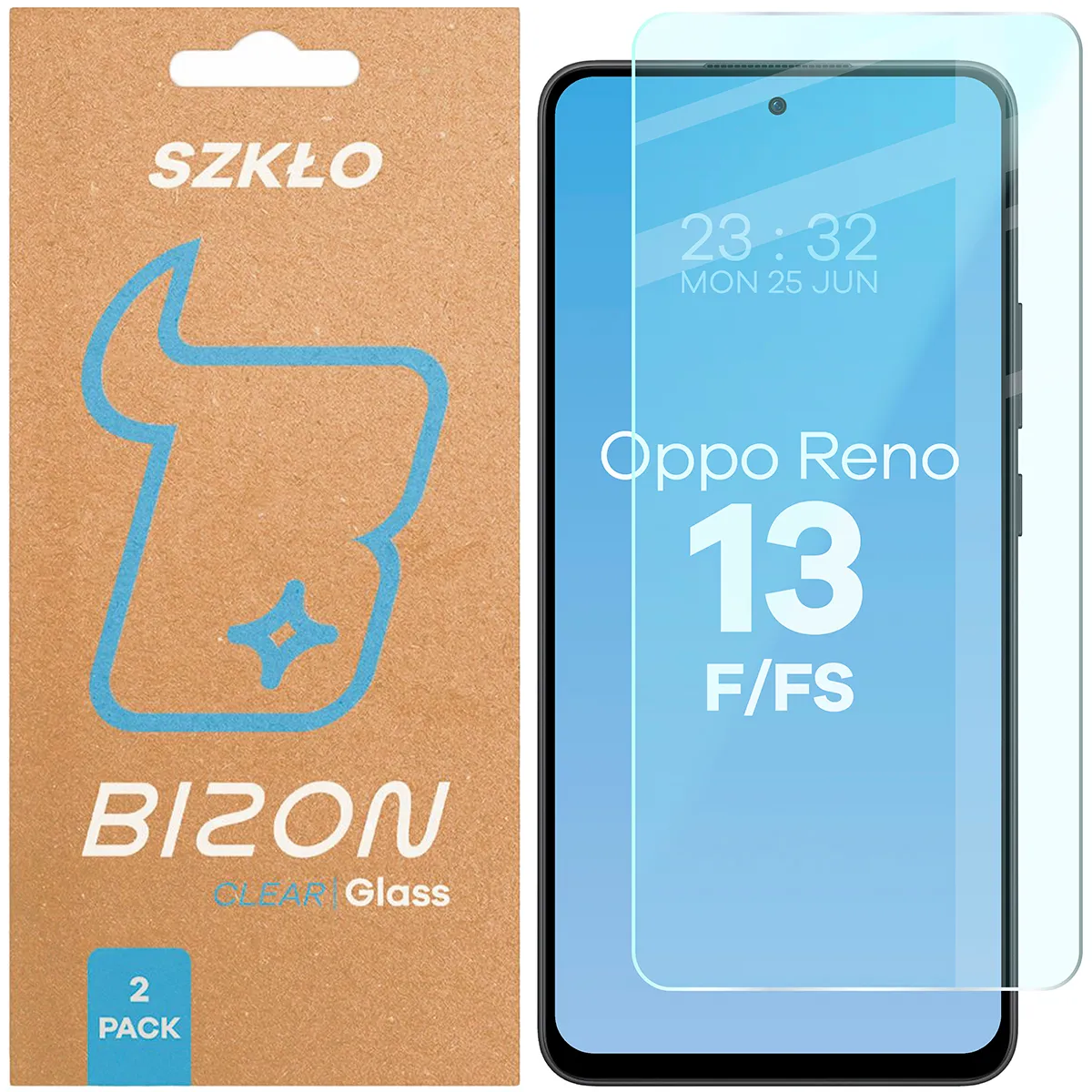 Szkło hartowane Bizon Clear Duo do Oppo Reno 13 F / Oppo Reno 13 FS