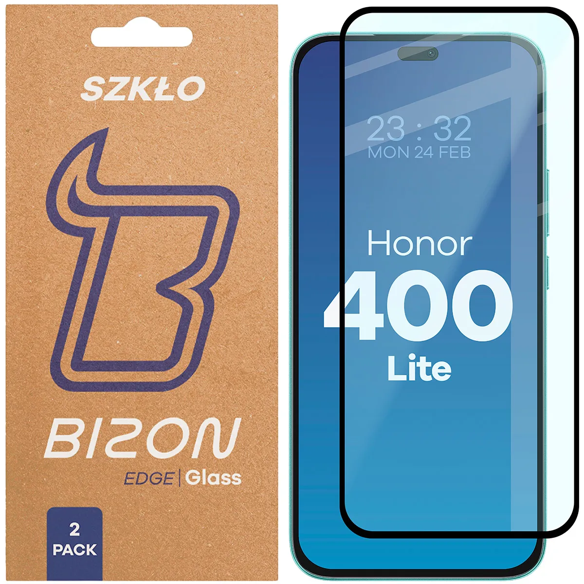 Szkło hartowane Bizon Edge Duo do Honor 400 Lite 5G