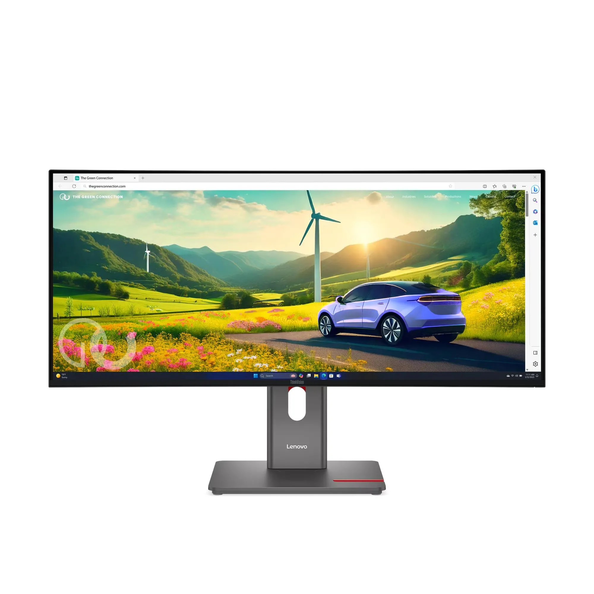 Monitor Lenovo ThinkVision P34WD-40 (64ADGAT1EU) 34" 3K IPS 120Hz 4ms Zakrzywiony