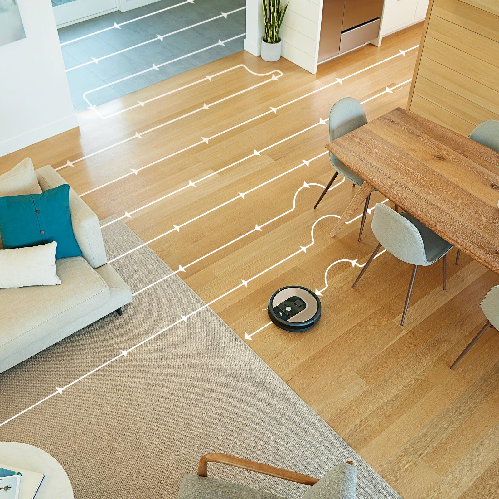 Robot sprzątający iRobot Roomba 966 - powrót do bazy i ładowanie