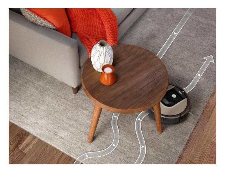 Robot sprzątający iRobot Roomba 966 - powrót do bazy i ładowanie