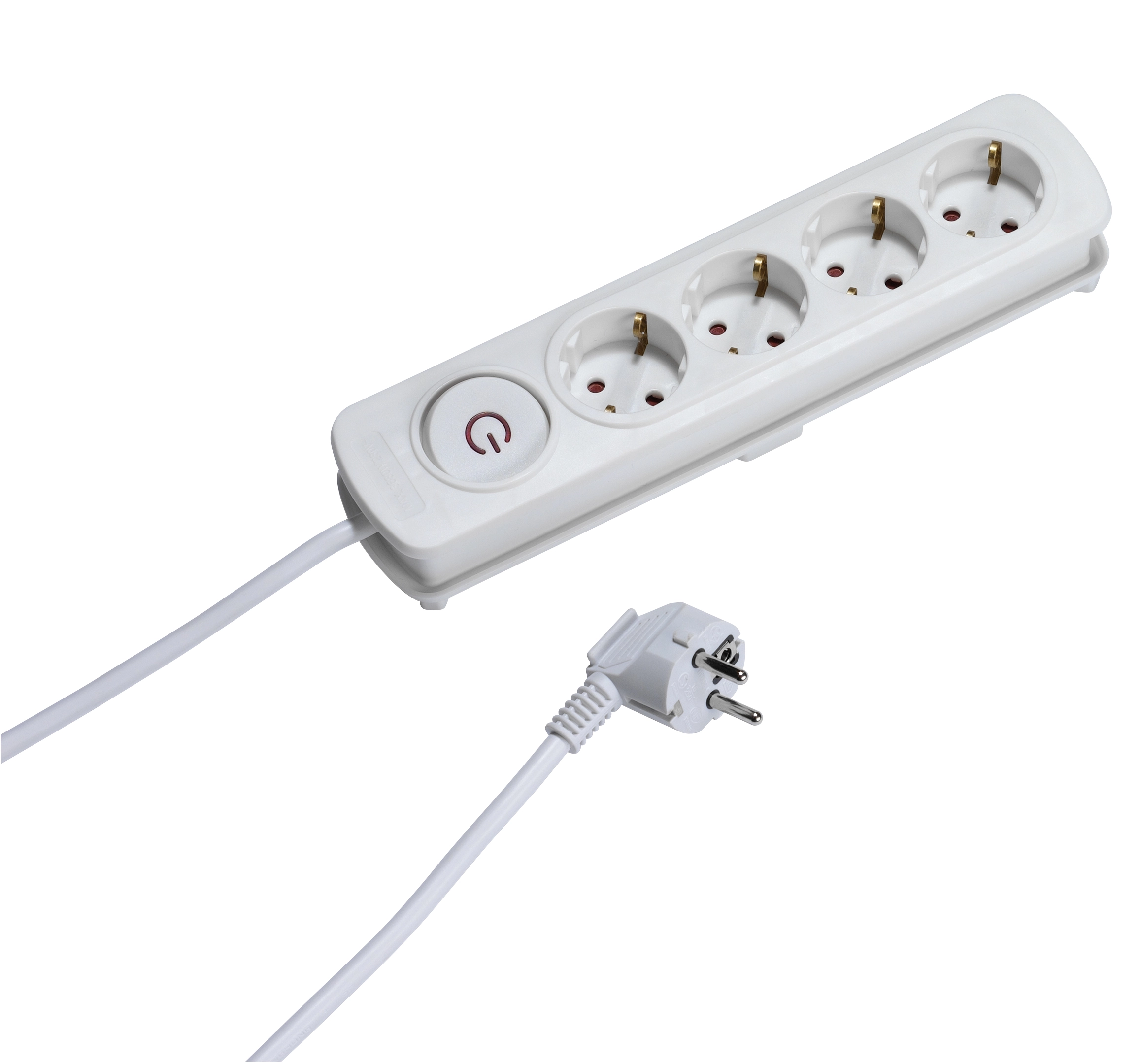 Listwa Vivanco 4 gniazda 2,5m Biały