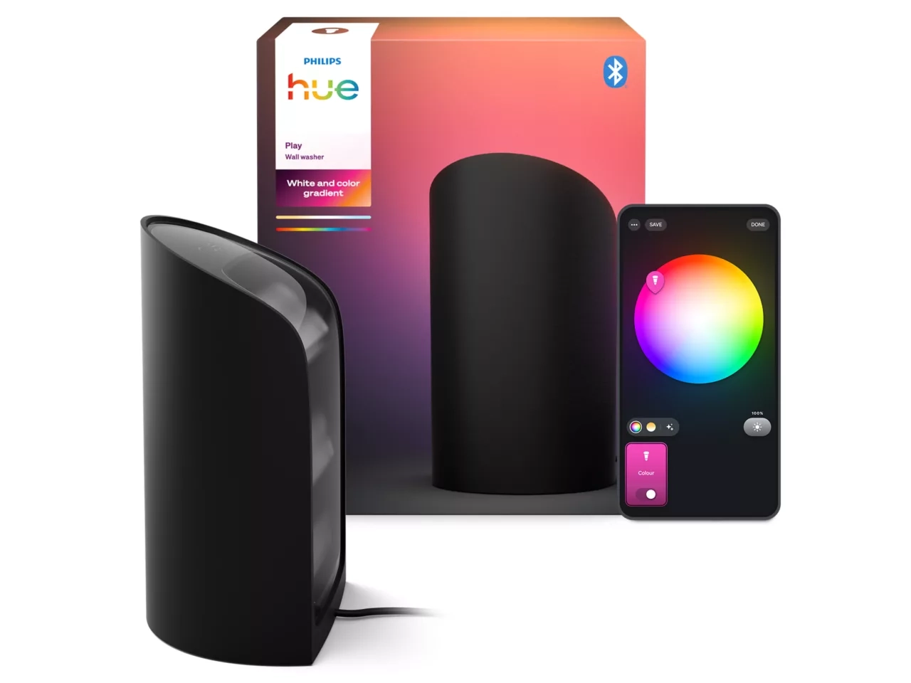 Lampa biurkowa Philips Hue Play do podświetlenia ściany Czarny 1szt.