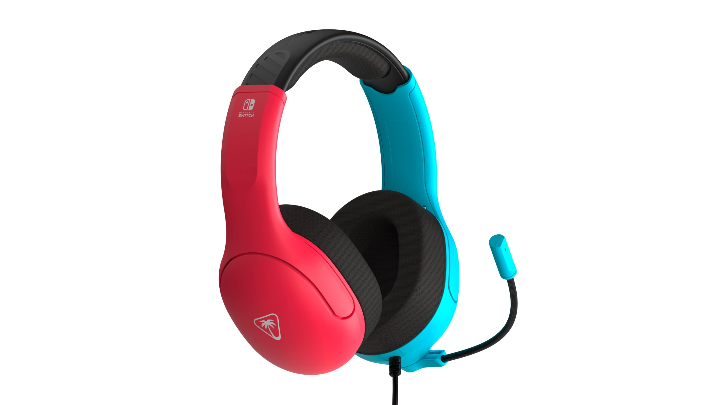 Słuchawki przewodowe z mikrofonem Turtle Beach Airlite Fit Neon Blue&Red Nauszne