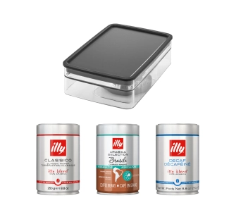 Zestaw KitchenAid prezentowy Illy 750g + pojemnik