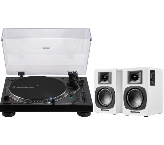 Gramofon Audio-Technica AT-LP120XBT-USB Manualny Napęd bezpośredni Przedwzmacniacz Bluetooth Czarny + Kolumny AT-SP3X
