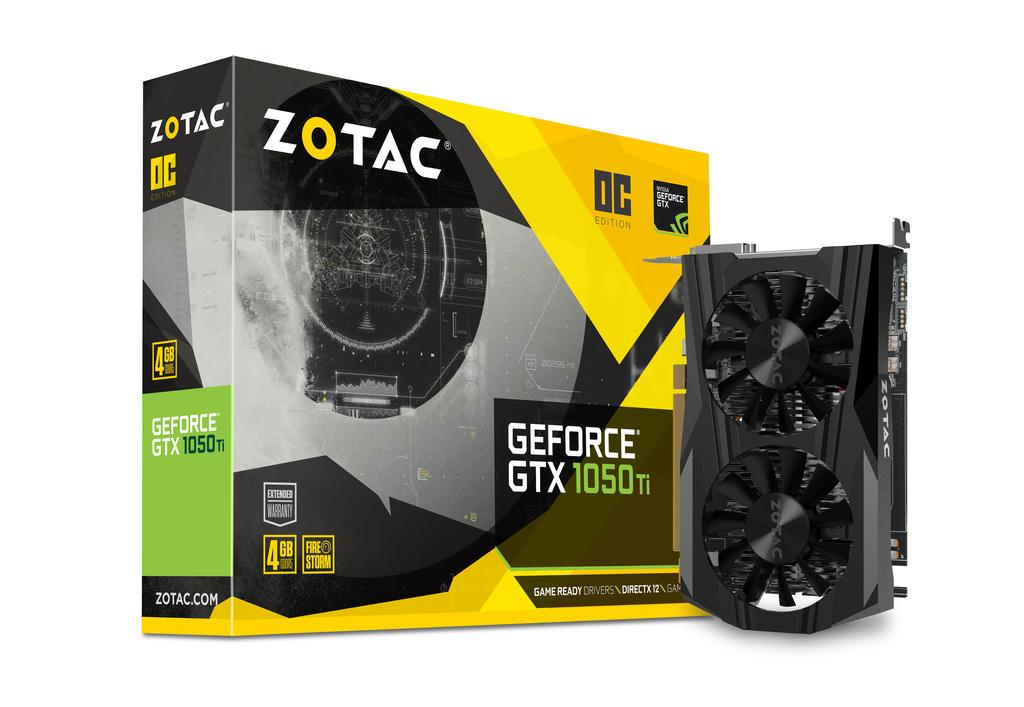 Zotac GeForce GTX 1050 Ti OC Edition 4GB GDDR5 128bit