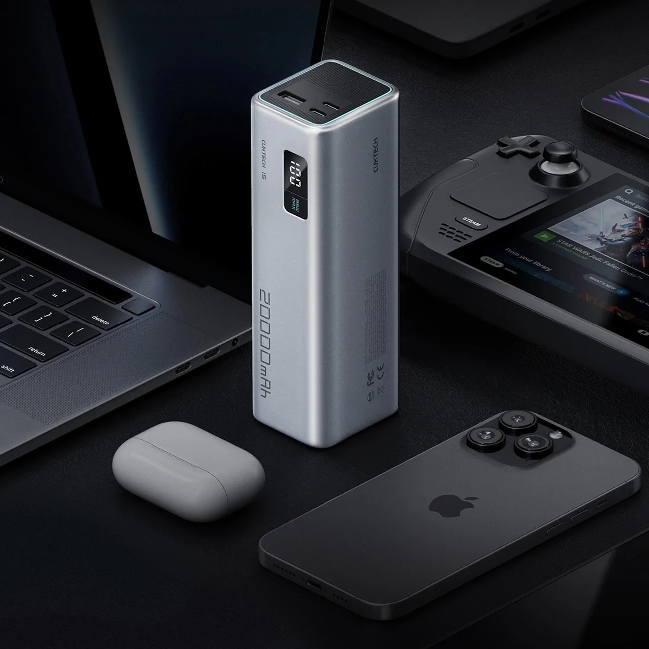 фото Внешний аккумулятор (пауэрбанк) Cuktech 15 Power Bank SE 20000 mAh 85W (CUKP200XGLGR) 1