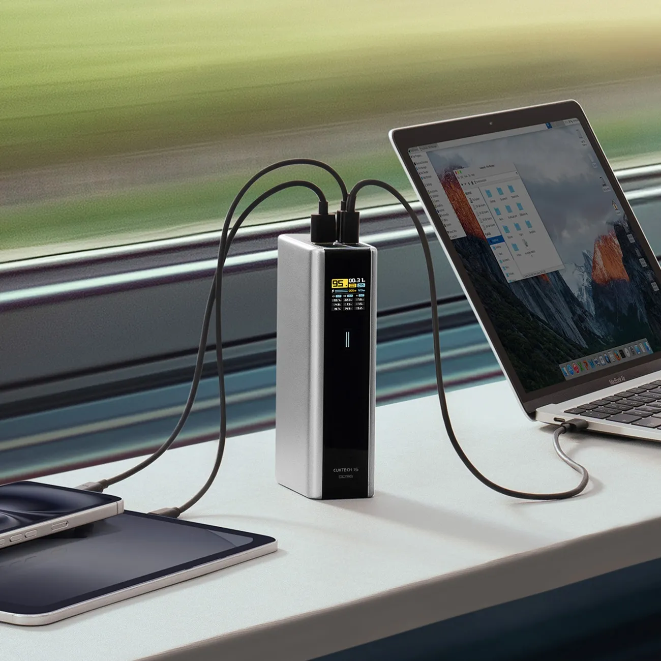 фото Внешний аккумулятор (павербанк) Cuktech 20000mAh 165W Grey (CKPB200UGLGR) 3