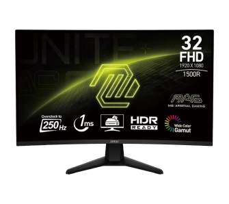 Monitor MSI MAG 32C6X 31,5" Full HD VA 250Hz OC 1ms MPRT Zakrzywiony Gamingowy