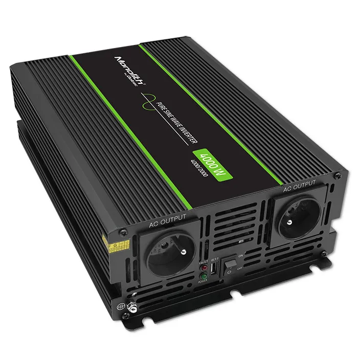 Przetwornica Qoltec Monolith 24/230V 2000/4000W Czarny