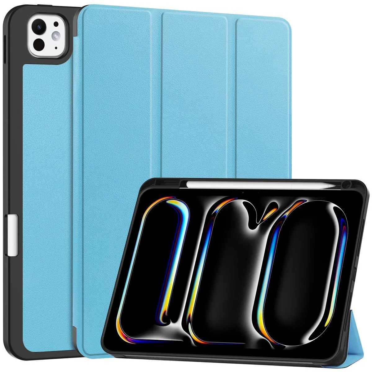 Bizon Case Tab Lizard z klapką do iPad Pro 11 2022/2021/2020/2018 Błękitny