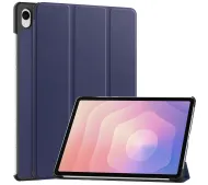 Bizon Case Tab Croc z klapką do Samsung Galaxy Tab S11 Granatowy