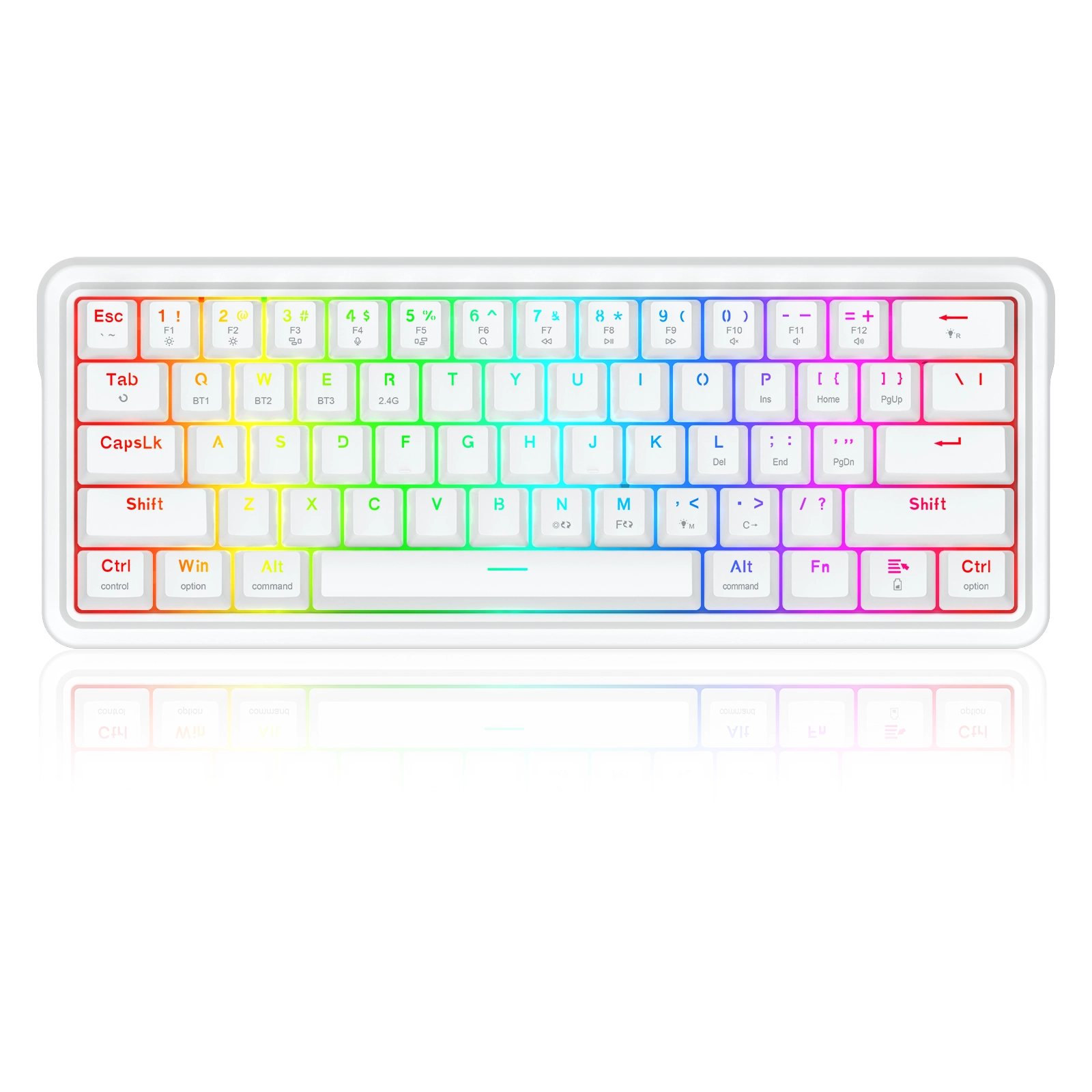 Klawiatura mechaniczna Redragon K730GB-RGB-PRO Draconic V2 Pro RPC Biały