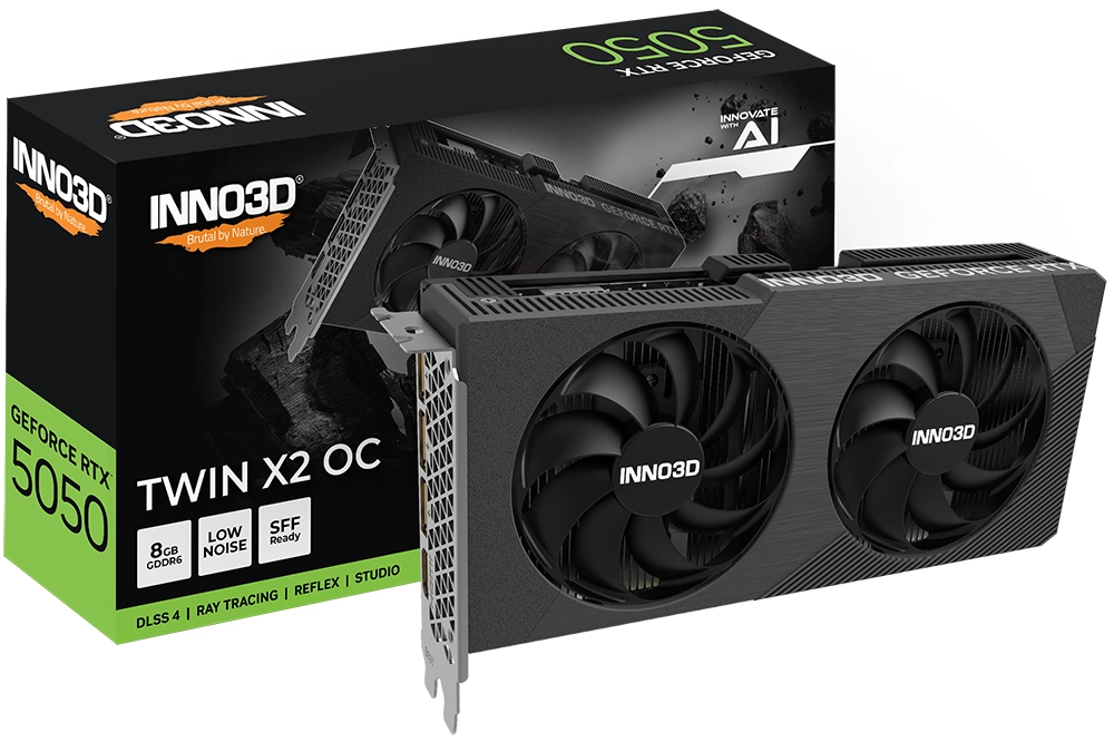 Inno3D GeForce RTX 5050 Twin X2 OC 8GB GDDR6 128bit DLSS 4