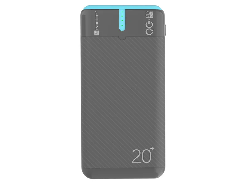 Powerbank Tracer EnerGen 20000mAh PD QC 22,5W Szaro-niebieski