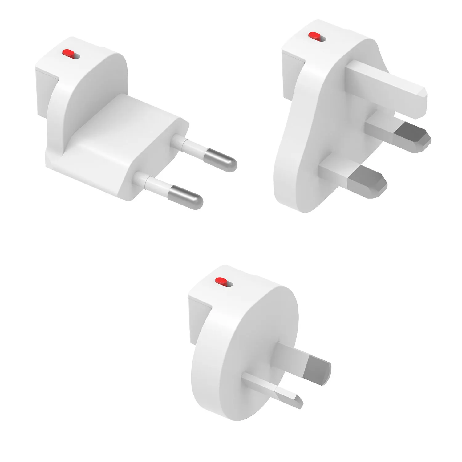 Adapter podróżny 4smarts 541392 World GaN Flex UK, EU, AU Biały