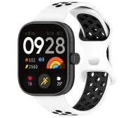 Bizon Strap Watch Octo do Xiaomi Smart Band 8 Pro / 9 Pro / Redmi Watch 4 / 5 Czarno-biały