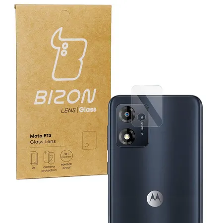 Szkło hartowane Bizon na aparat Glass Lens do Motorola Moto E13, 2 sztuki