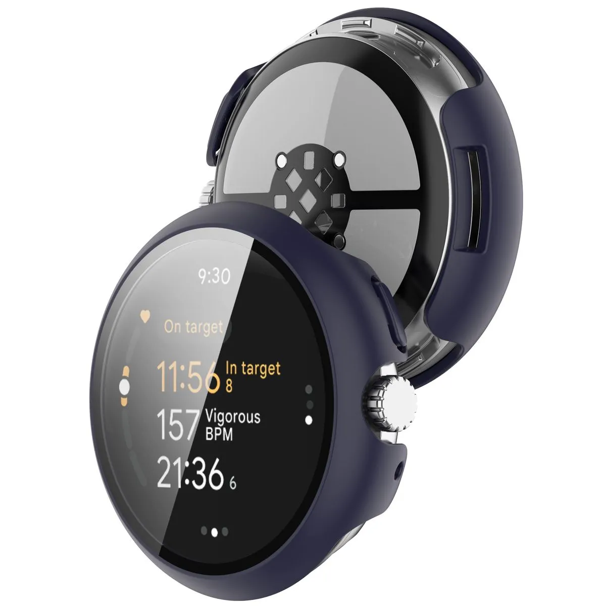 Etui Bizon Case Watch Adamo do Google Pixel Watch 3 41mm Niebieski