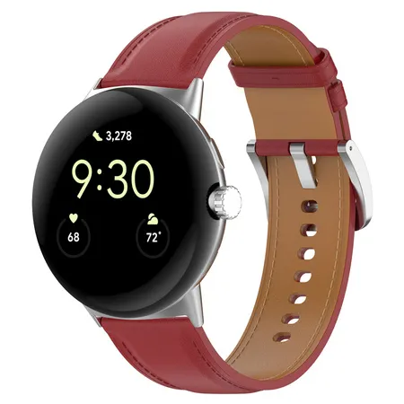 Pasek Bizon Strap Watch Casual do Google Pixel Watch 3/2/1 Burgundowy