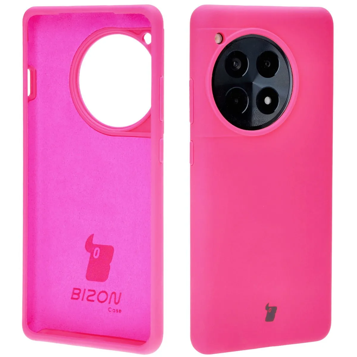 Etui Bizon Bizon Soft Case do OnePlus 12R Neonowy-różowy