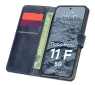 Bizon z klapką Pocket do Oppo Reno11 F 5G Granatowy
