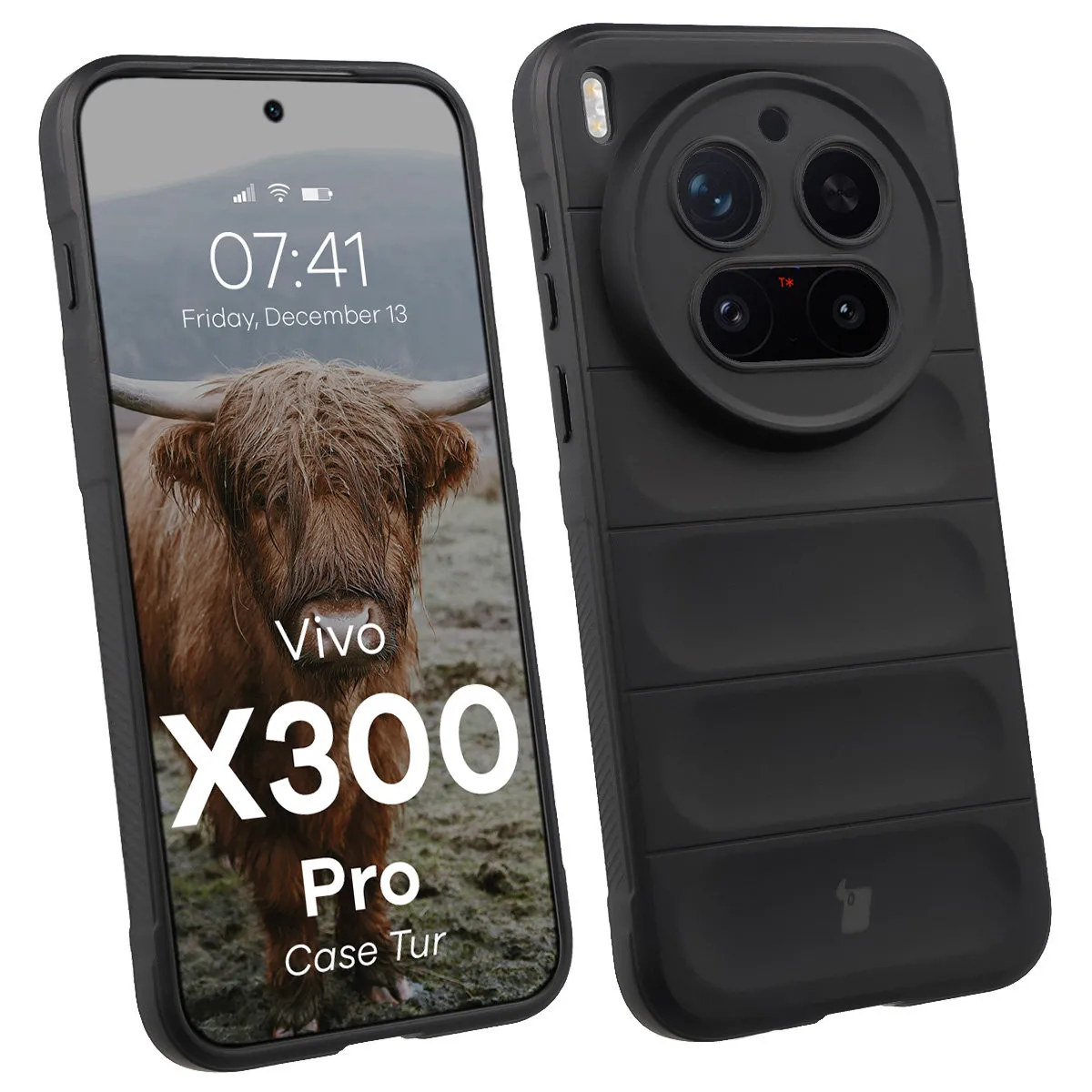 Etui Bizon Tur do Vivo X300 Pro Czarny