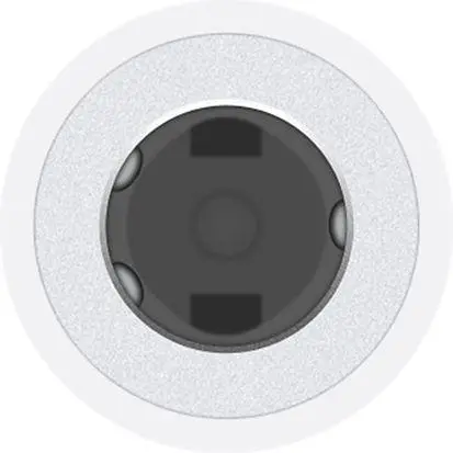 Adapter Apple MMX62ZM/A przejściówka ze złącza Lightning na gniazdo słuchawkowe 3,5 mm