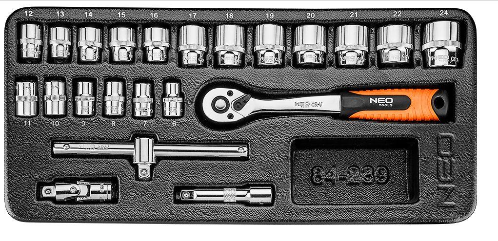 NEO Tools 84-239 3/8" 22 szt.