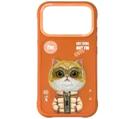 Nimmy Cool&Cute 2.0 Cat do iPhone 17 Pro Max Pomarańczowy