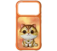 Nimmy Big Eyed Pet 2.0 Cat do iPhone 17 Pro Max Pomarańczowy
