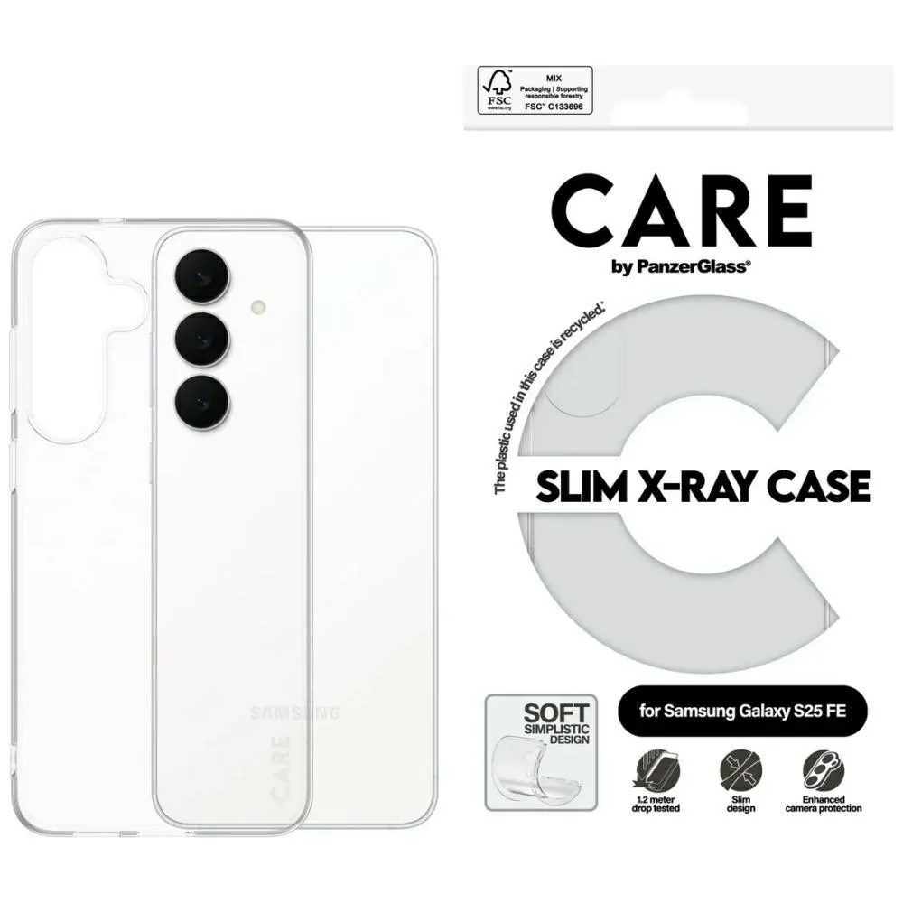 Etui PanzerGlass Fashion X-Ray do Samsung Galaxy S25 FE Przezroczysty