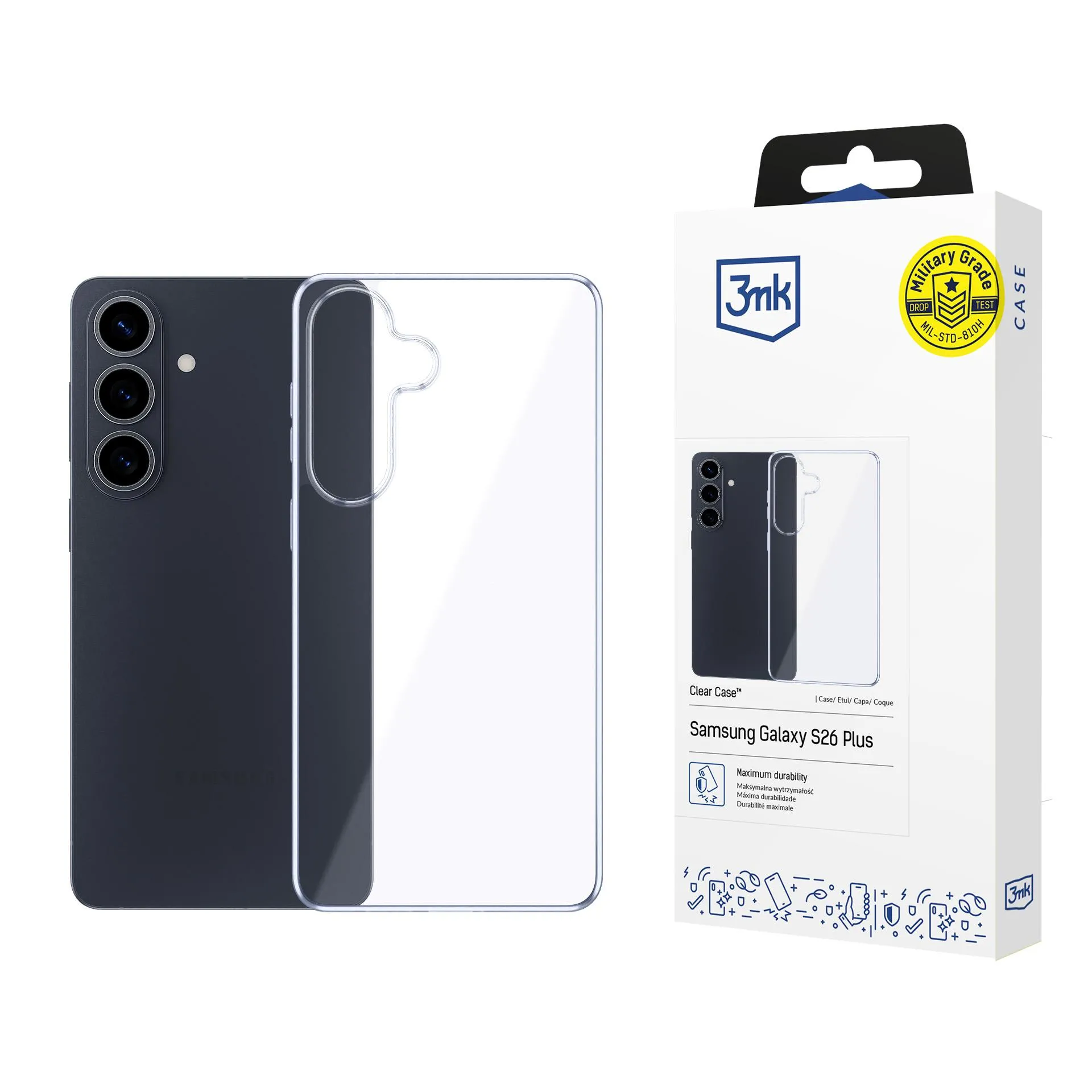 Etui 3mk Clear Case do Galaxy S26+ Przezroczysty
