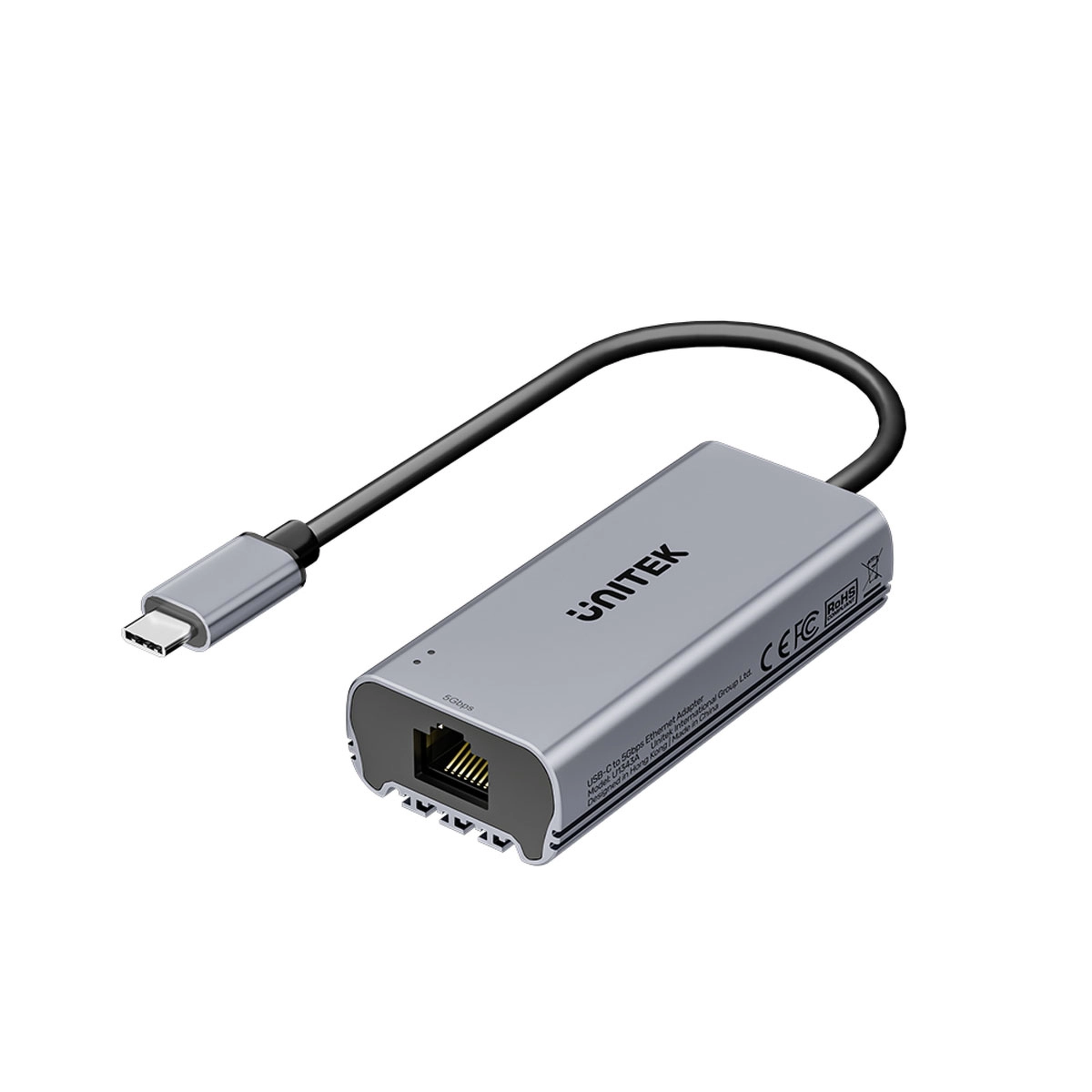 Adapter Unitek U1343AGY01 USB-C na RJ45 5Gbps