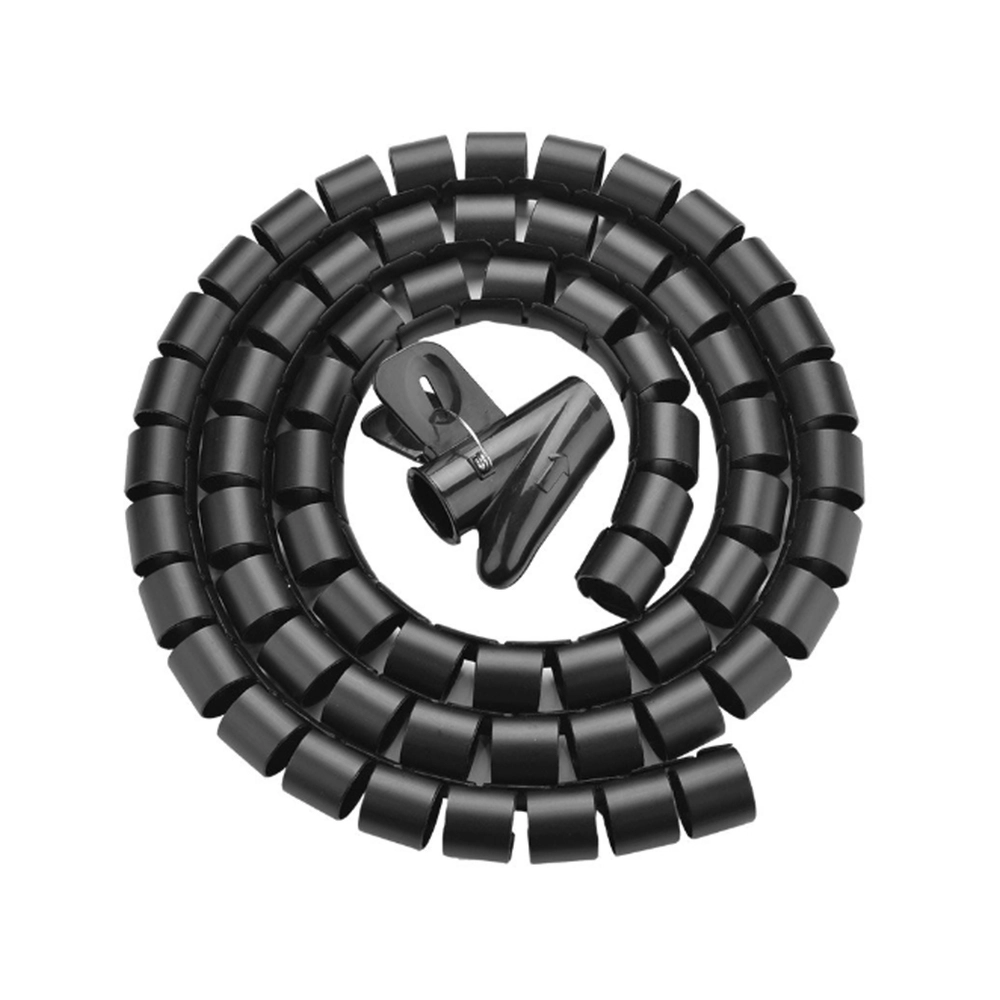 Organizer kabli Unitek OT1102ABK03-5M Spiralny 5m Czarny