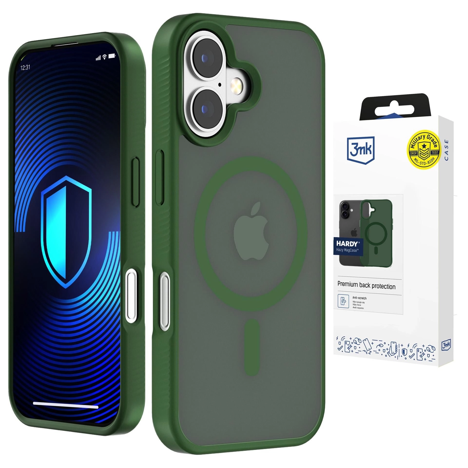 Etui 3mk Hardy Hazy MagCase do iPhone 16 Zielony
