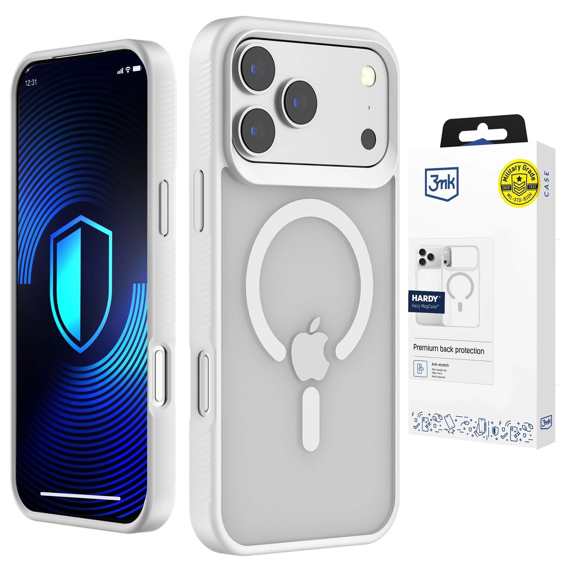 Etui 3mk Hardy MagCase do iPhone 17 Pro Max Biały