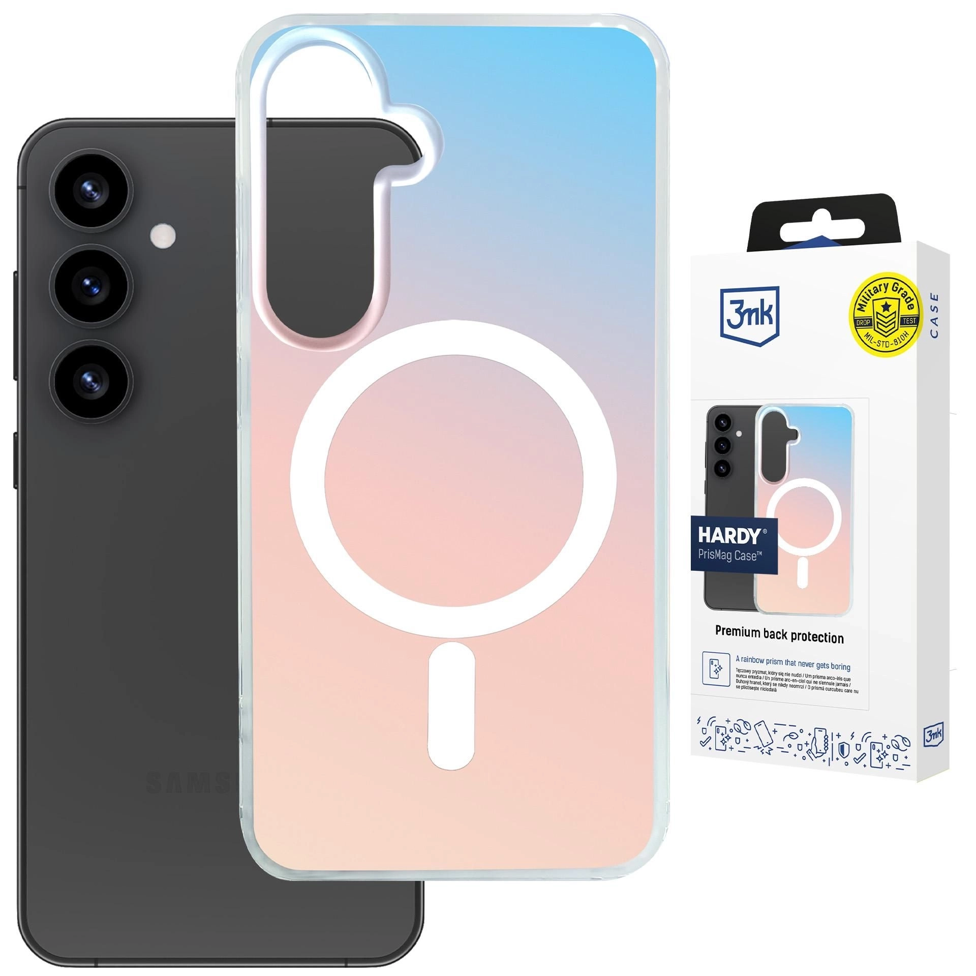 Etui 3mk Hardy MagCase do Galaxy S24 Holograficzny