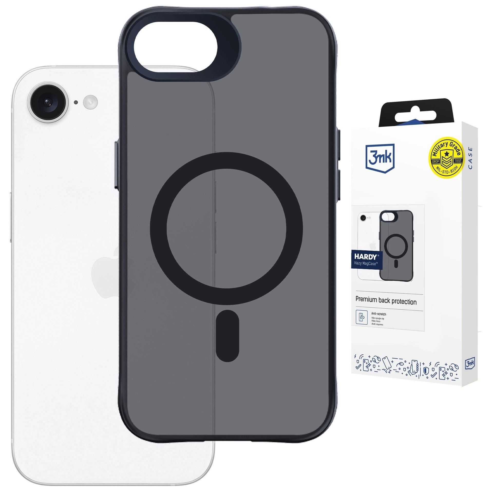 Etui 3mk Hardy Hazy MagCase do iPhone 16E Czarny