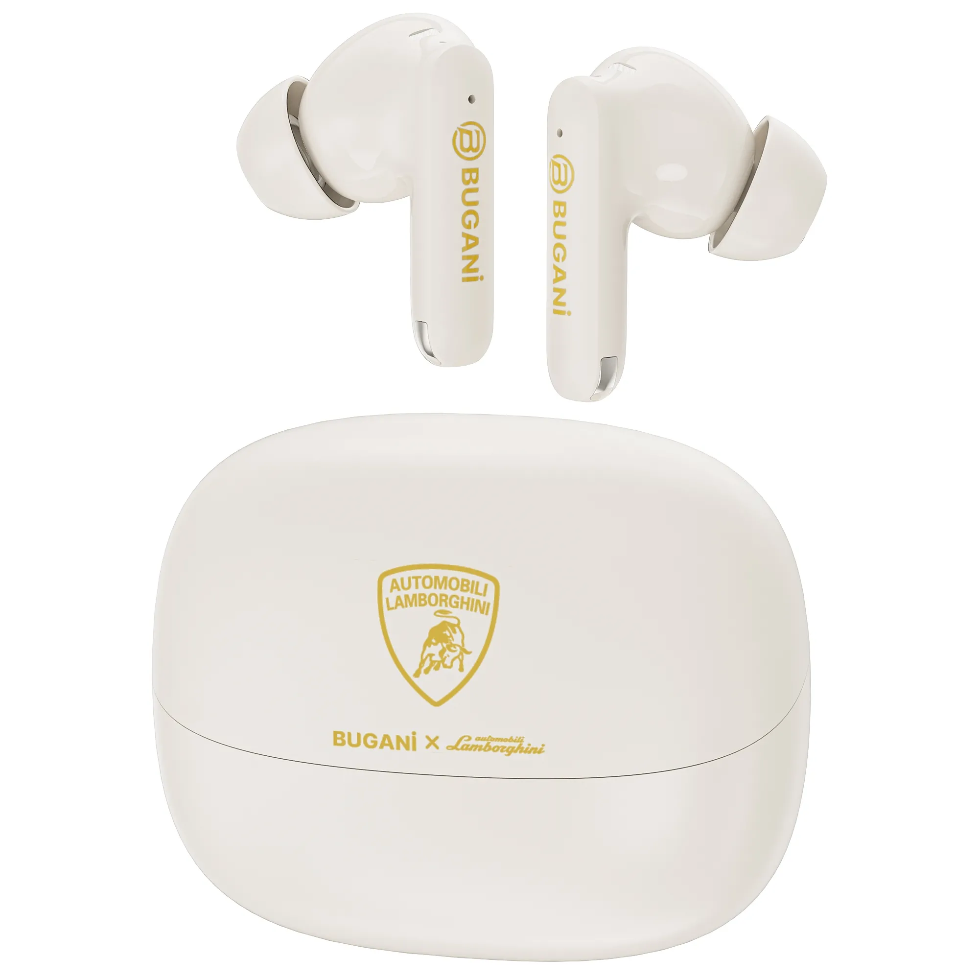 Słuchawki bezprzewodowe Bugani Freebuds B20 Dokanałowe Bluetooth 6.0 Beżowy