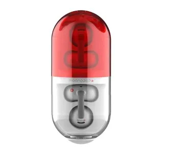 Słuchawki bezprzewodowe Moondrop Pill Konstrukcja klipsa Przewodnictwo powietrzne Bluetooth 6.0 Czerwony