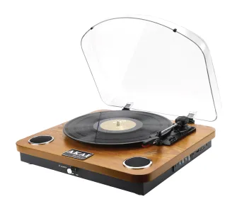 Gramofon AKAI ATT-11BTN Manualny Napęd paskowy Bluetooth Brązowy