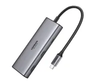 UGREEN CM498 7w1 USB-C do HDMI 4K 60HZ USB PD Szary